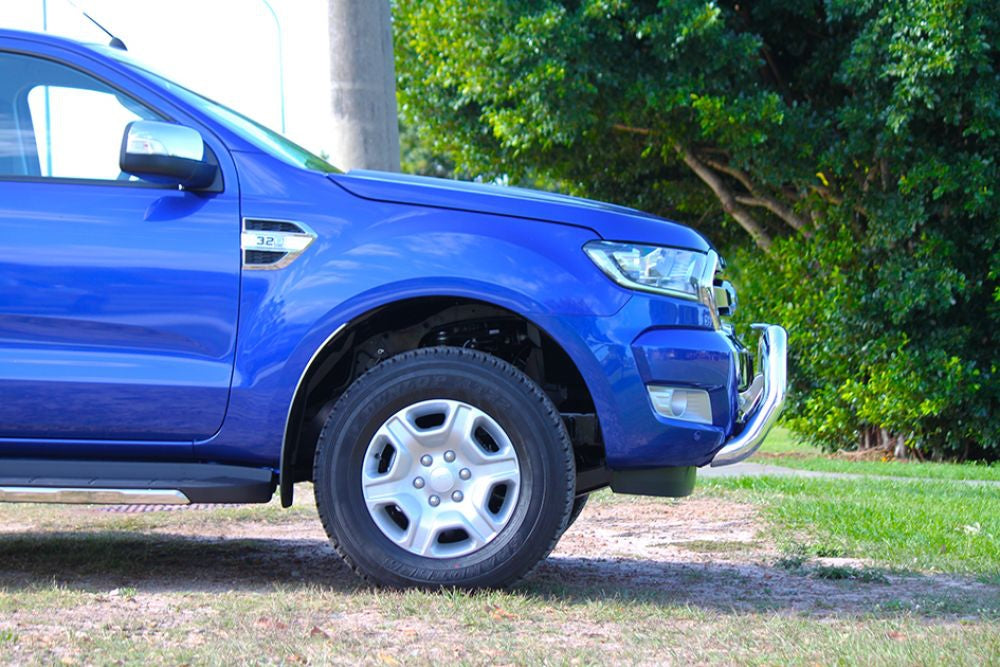 ECB 76MM Nudge Bars POLISHED to suit FORD RANGER PX MKII 07/2015-08/2018 (Wildtrak Models)