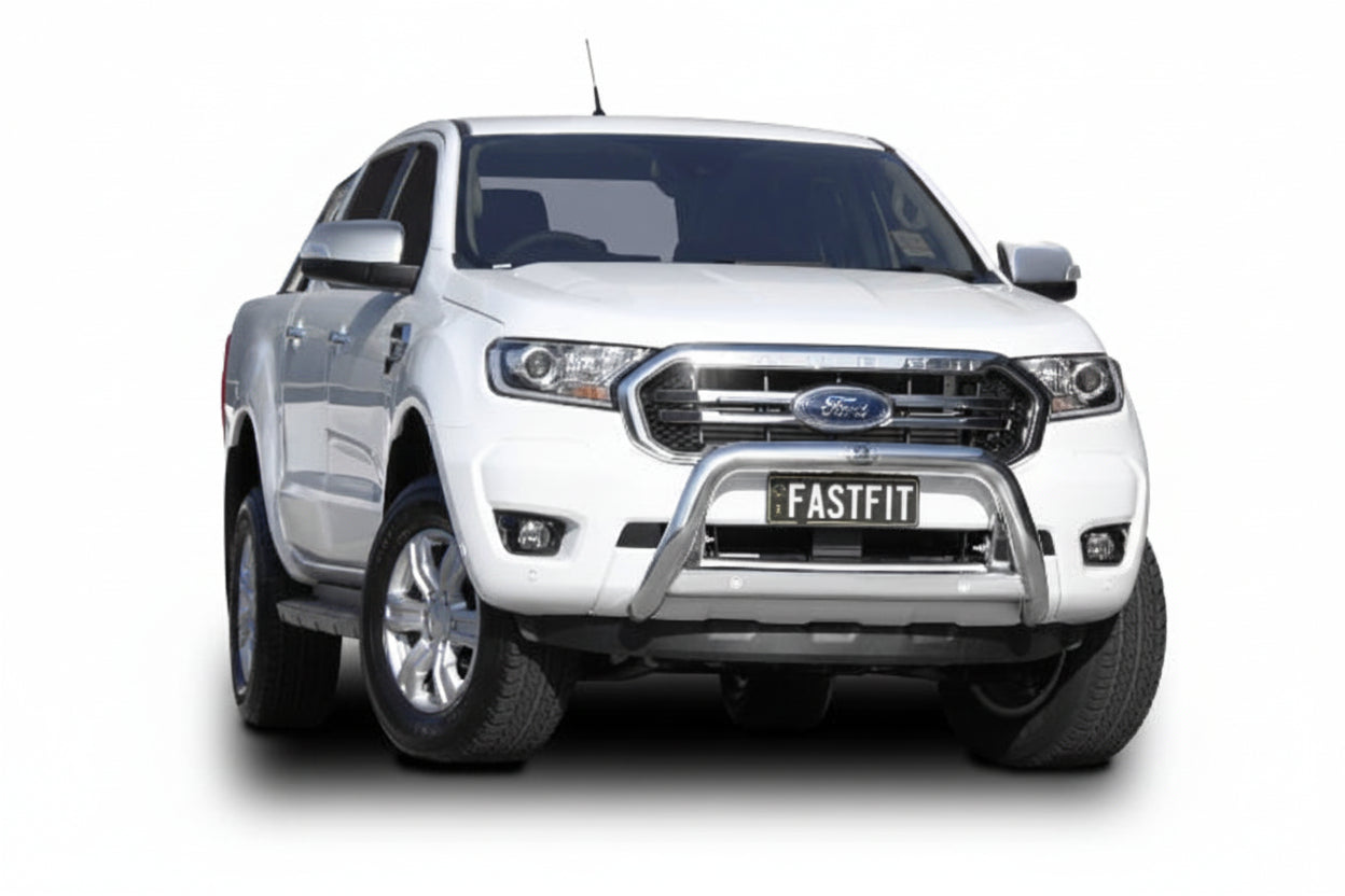ECB NUDGE BAR (BLACK) TO SUIT FORD RANGER PX MKIII INC. WILDTRAK,2WD & 4WD HIGHRISE 09/2018-04/2022