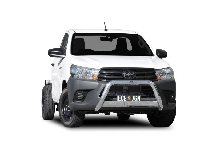 ECB NUDGE BAR (BLACK) TO SUIT TOYOTA HILUX (WORKMATE, SR & SR5- WIDE & NARROW CAB) 05/2019-07/2021