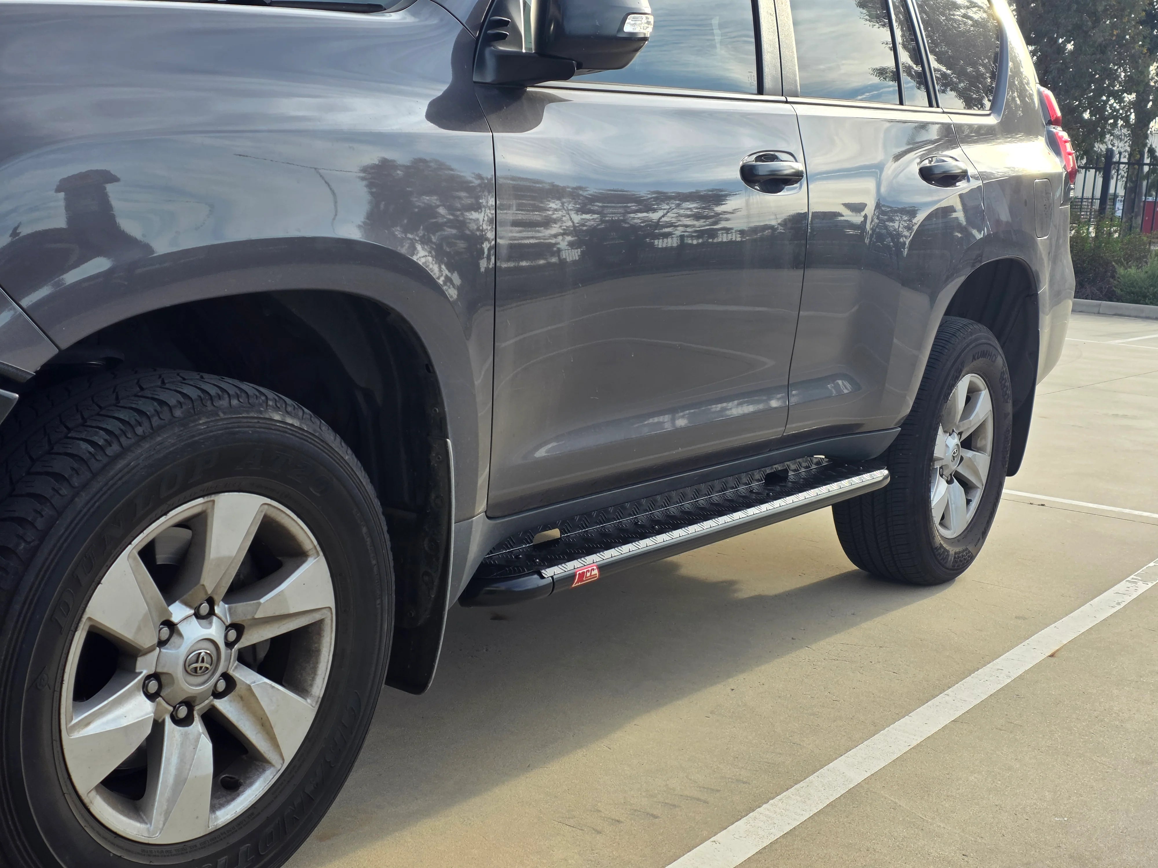MCC 309BSBK All Black Side Step Package to suit Toyota Prado 150S facelift 2017-Current