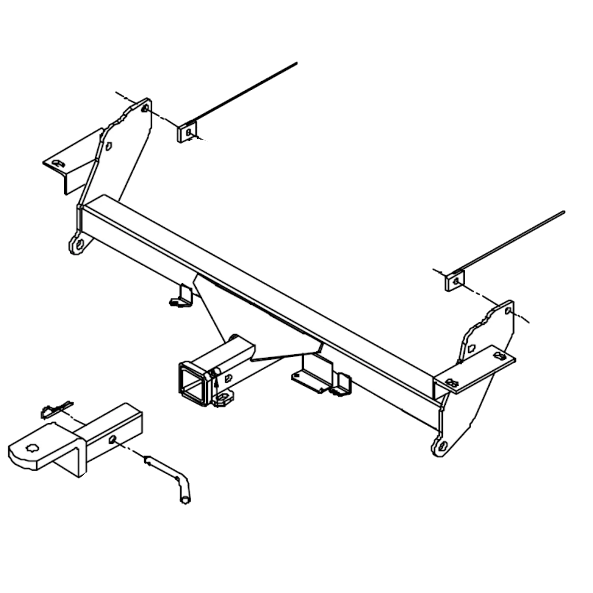 TrailBoss Towbar to suit Mitsubishi PAJERO WAGON NM NP 05/2000-10/2006