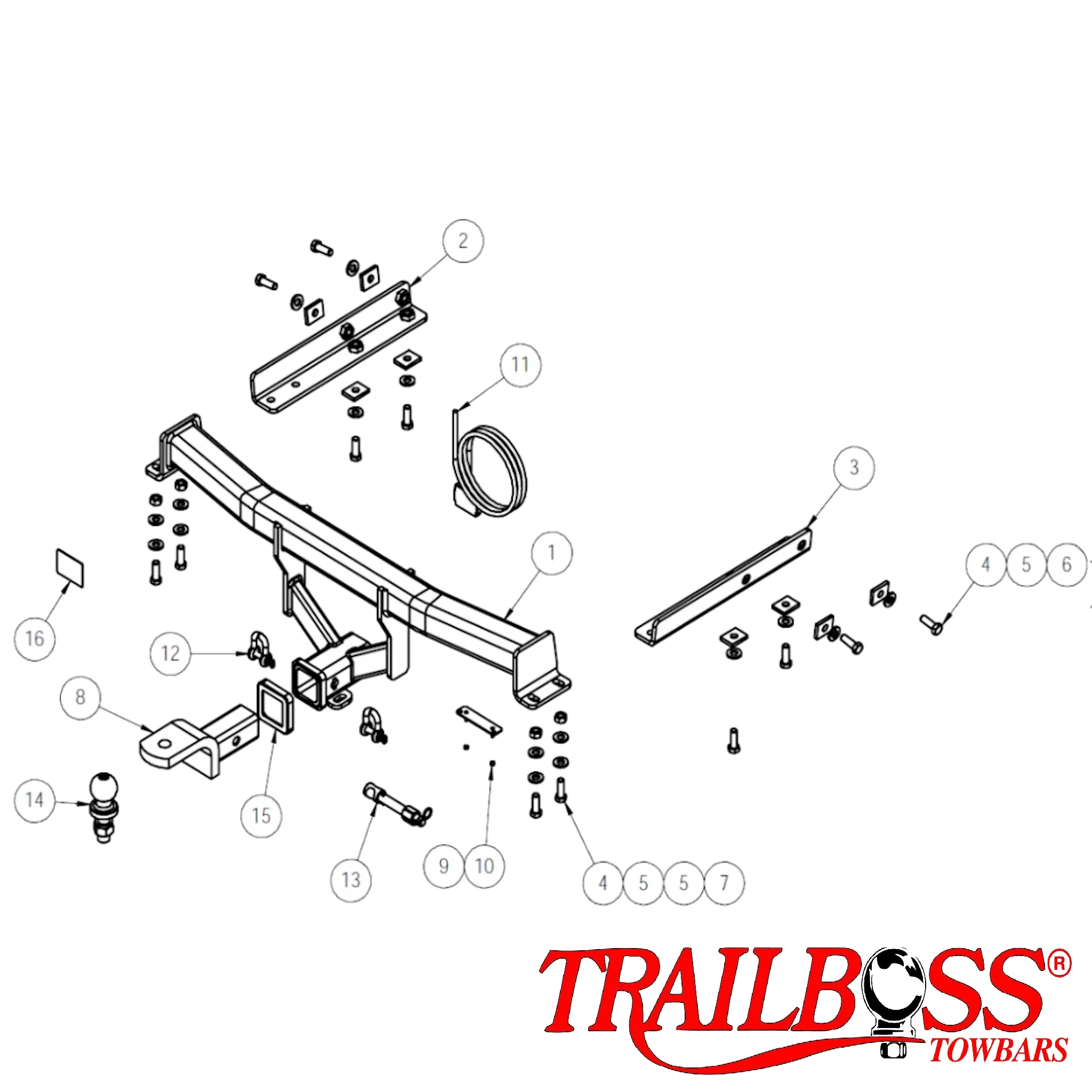 TrailBoss Towbar to suit NISSAN JUKE F15 SERIES 2 (2WD ONLY) 01/2015-01/2020