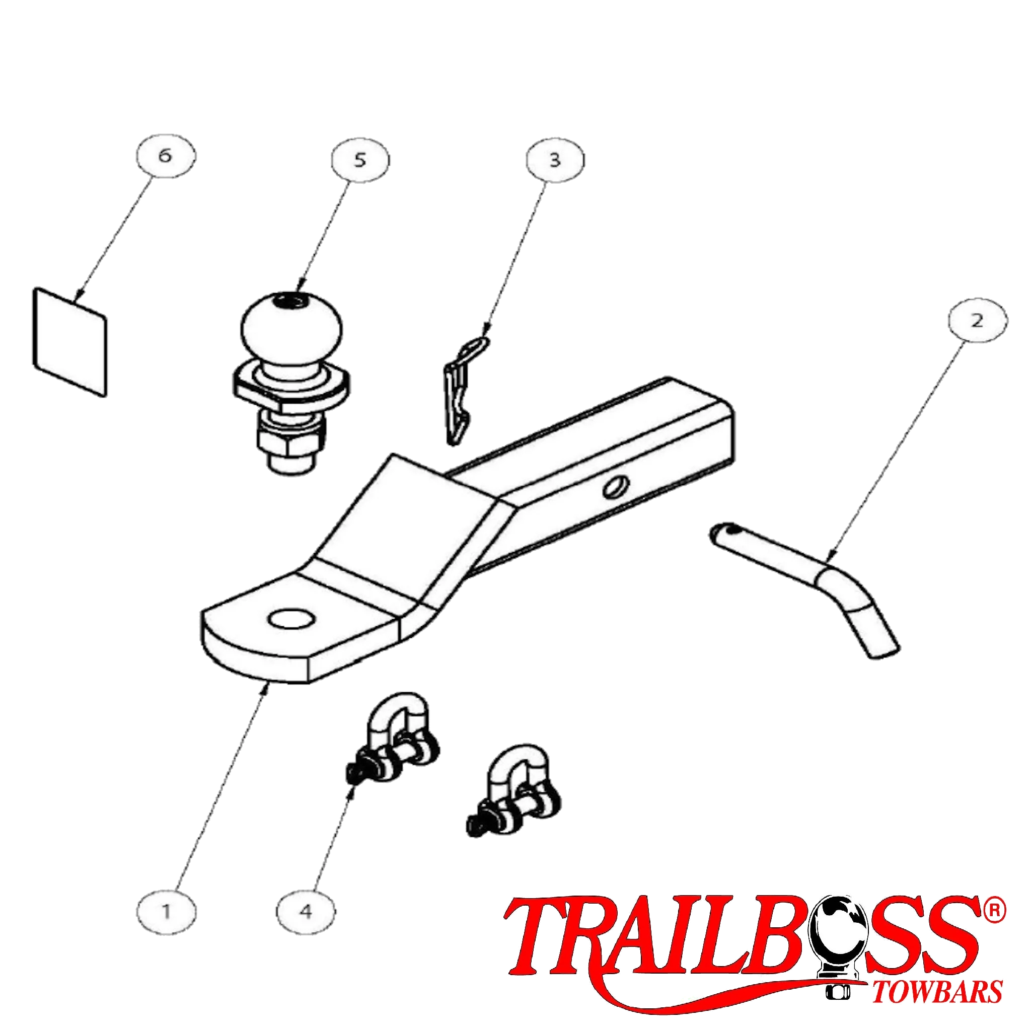 TRAILBOSS Heavy Duty TowBar to suit FORD ENDURA CA 5D SUV TBM ONLY 10/2018-ON (For vehicles with existing factory towbar)
