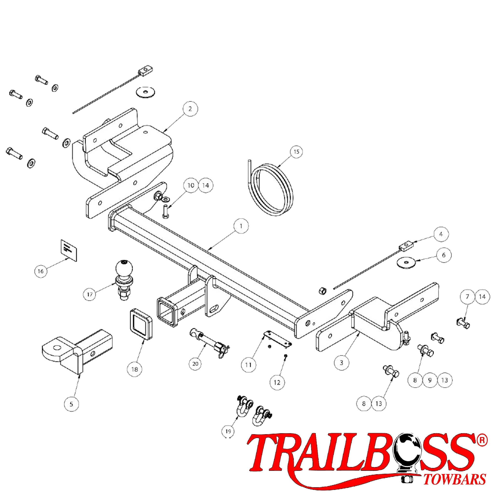 TrailBoss Towbar to suit HYUNDAI ELANTRA SEDAN AD2 4D 10/2019-ON