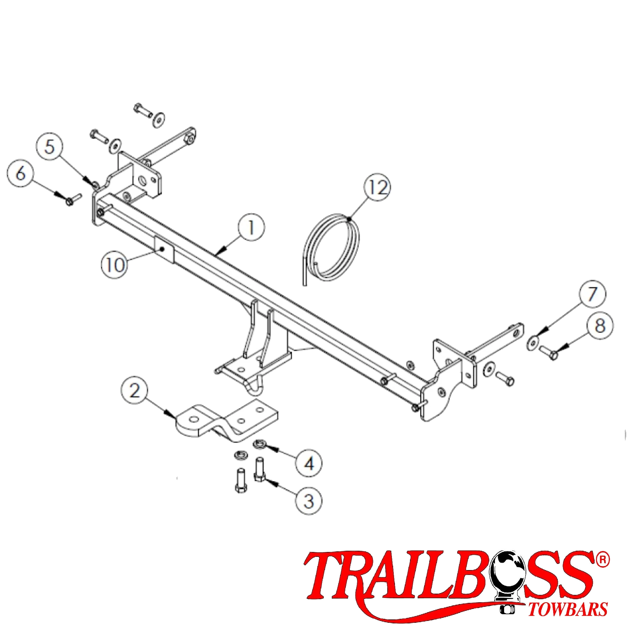 TrailBoss Towbar to suit RENAULT FLUENCE SEDAN 01/2011-ON