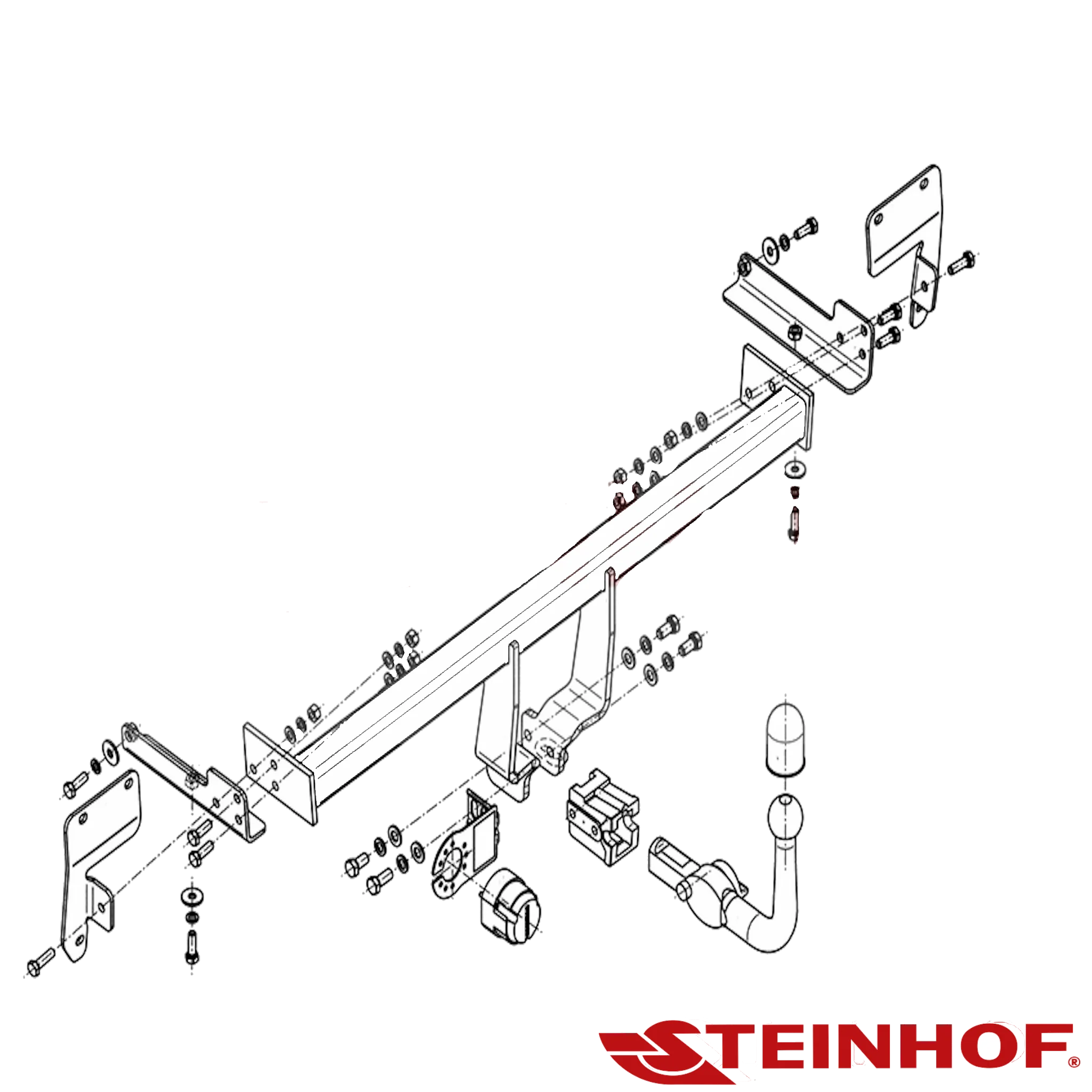 European Towbar for Suzuki Swift Hatch 10/2010 - 03/2017 (Fits Sports Model)