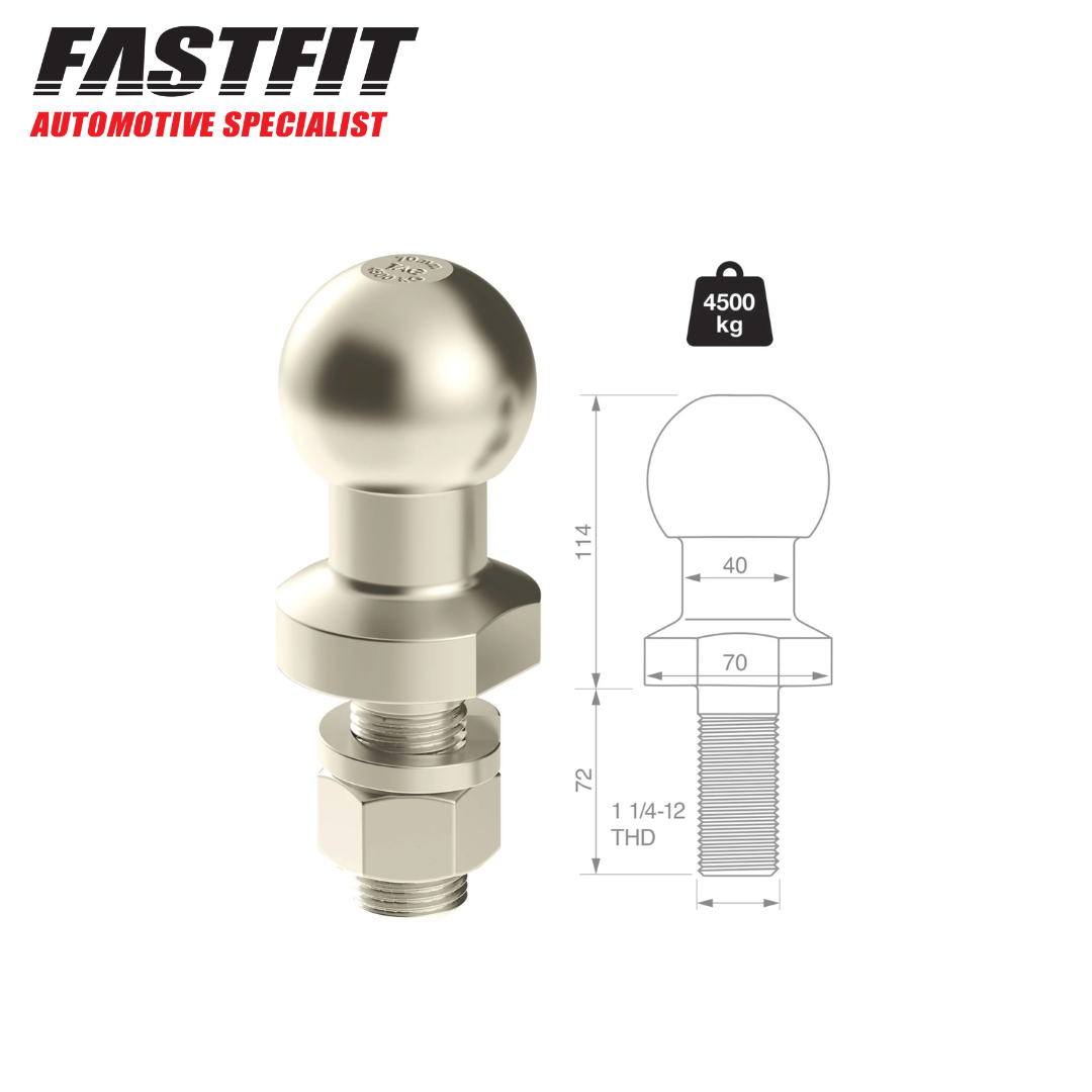 Short Shank Extra Heavy Duty Adjustable Ballmount Rated To 4000kg 12 Stages (3)