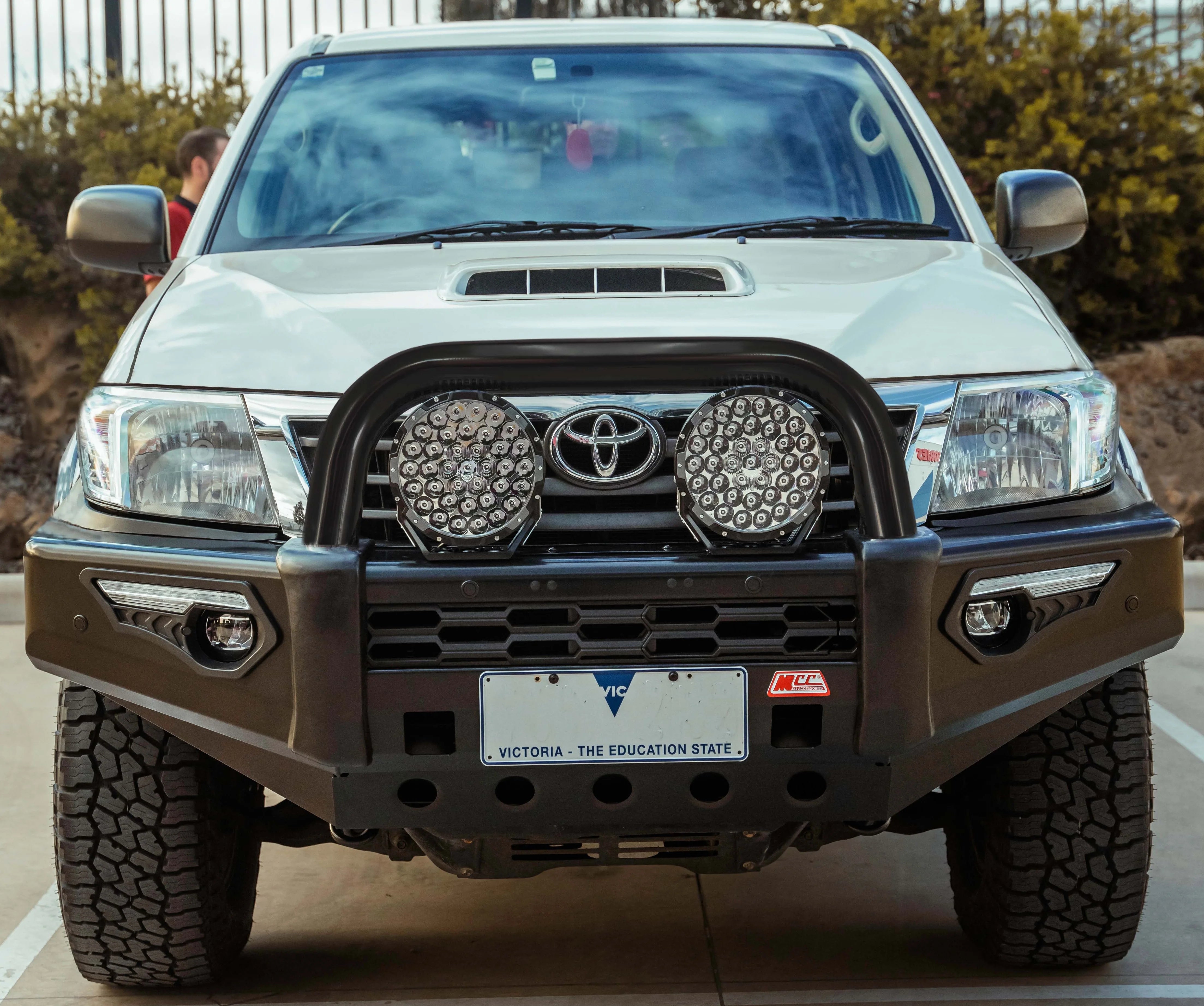 MCC 808-01 Phoenix Bull Bars Single Black Loop Package to suit Toyota Hilux KUN26R 2012-2015