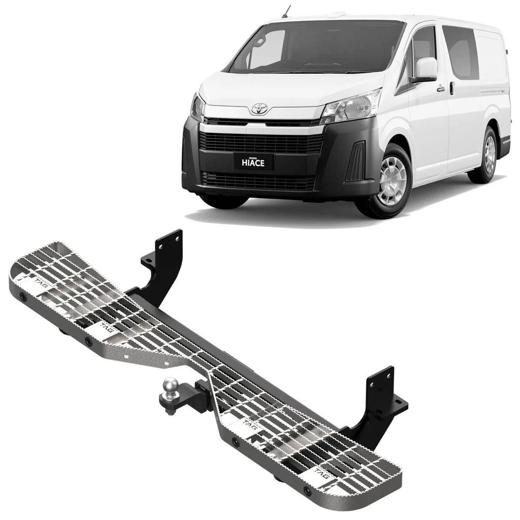 TAG Rear Step & Towbar for Toyota Hiace / Commuter (02/2019 - 07/2025) (No Wiring Harness)