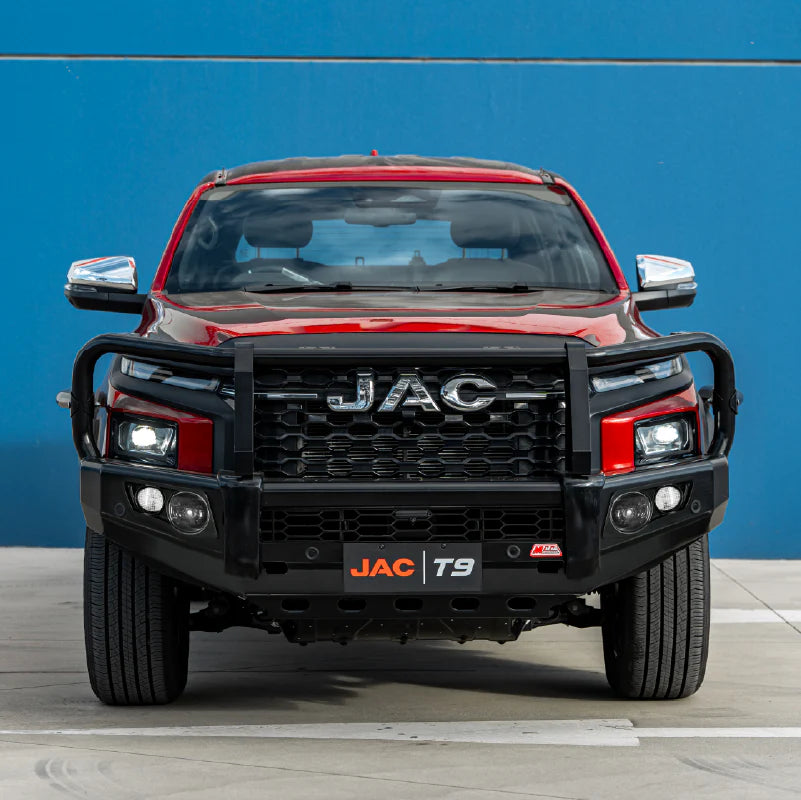 MCC 707-02 Falcon Bull Bar Black A-Frame Package (No Foglight) (Sand Black) TO SUIT JAC T9 2025-ON