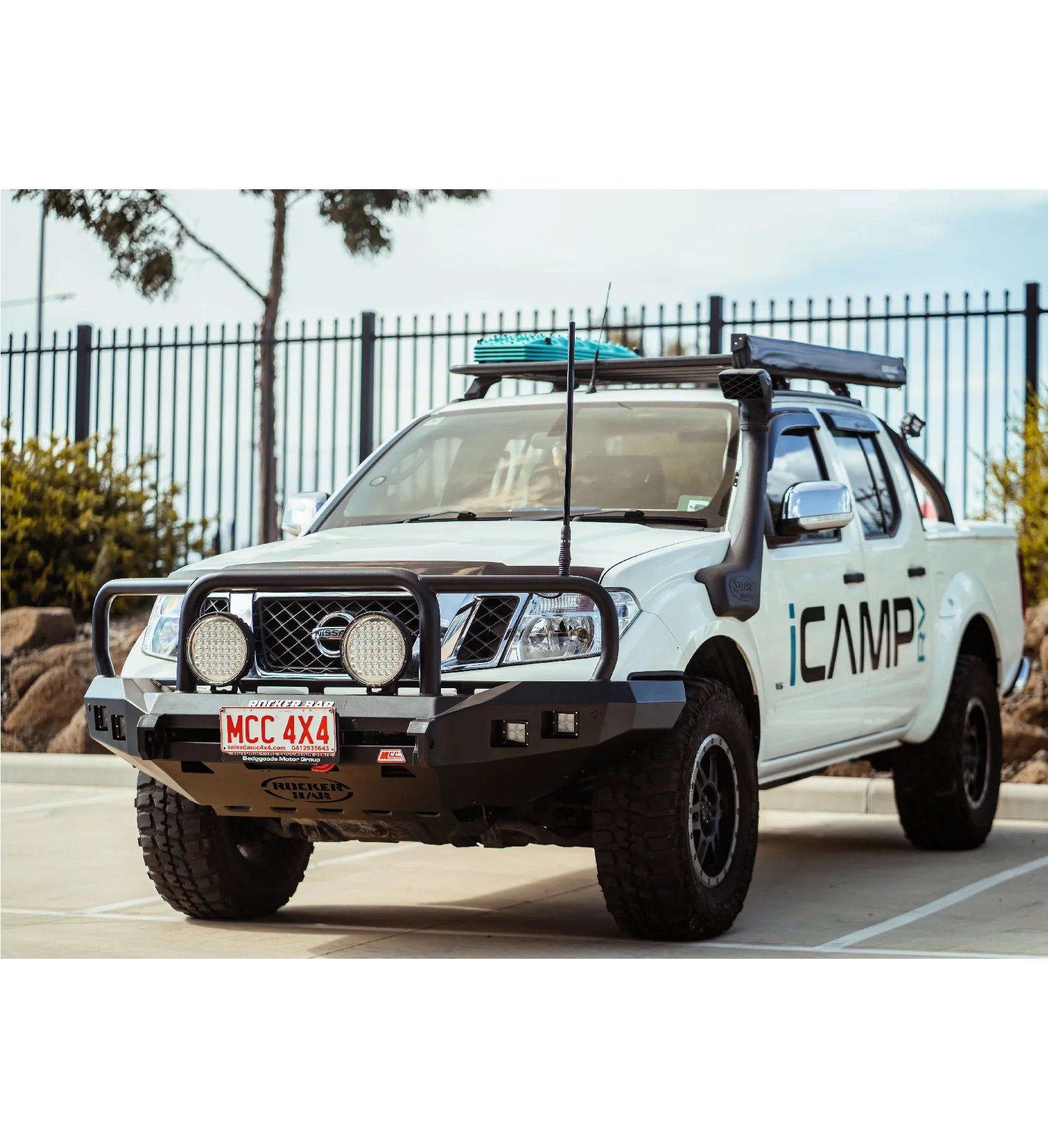 MCC 078-02 Triple Loop Rocker Bull Bars to Suit Nissan Navara D40 2011-2015