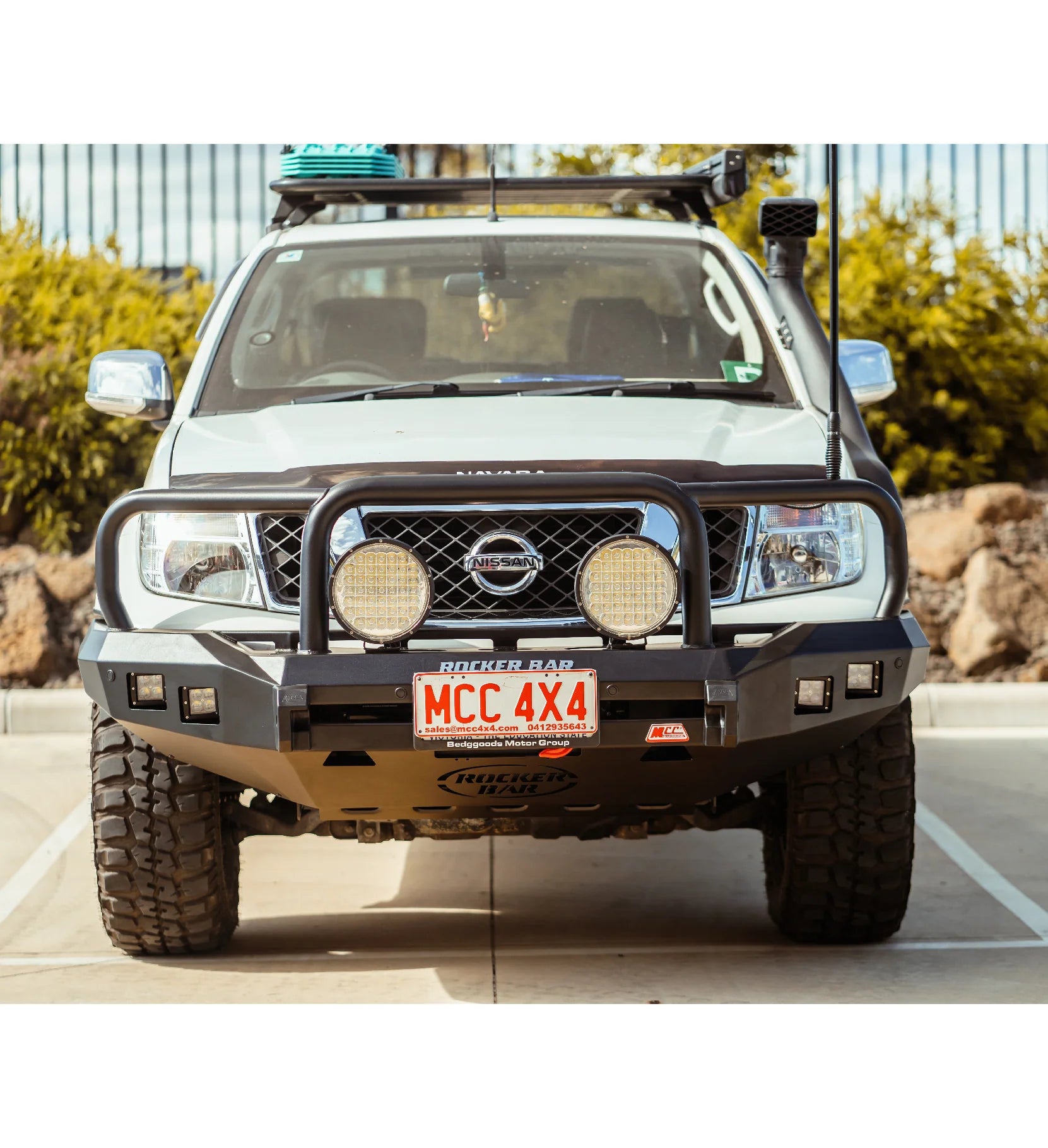 MCC 078-02 Triple Loop Rocker Bull Bars to Suit Nissan Navara D40 2011-2015