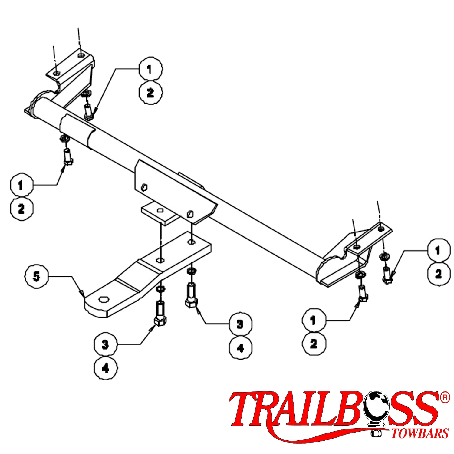 TrailBoss Towbar for Toyota Rav 4 SUV 07/2000 - 12/2005