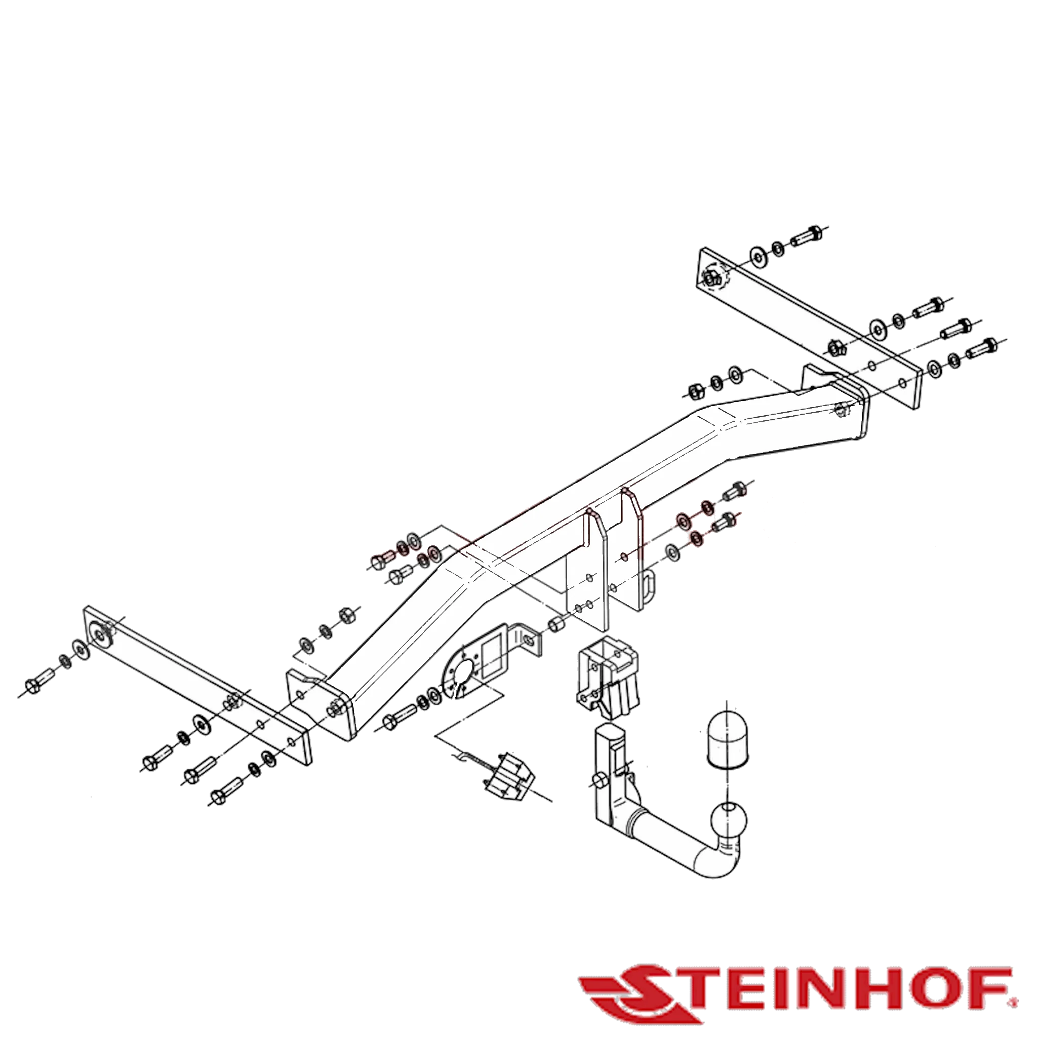 STEINHOFF European Towbar to suit Volkswagen Tiguan SUV 05/2008 - 05/2016