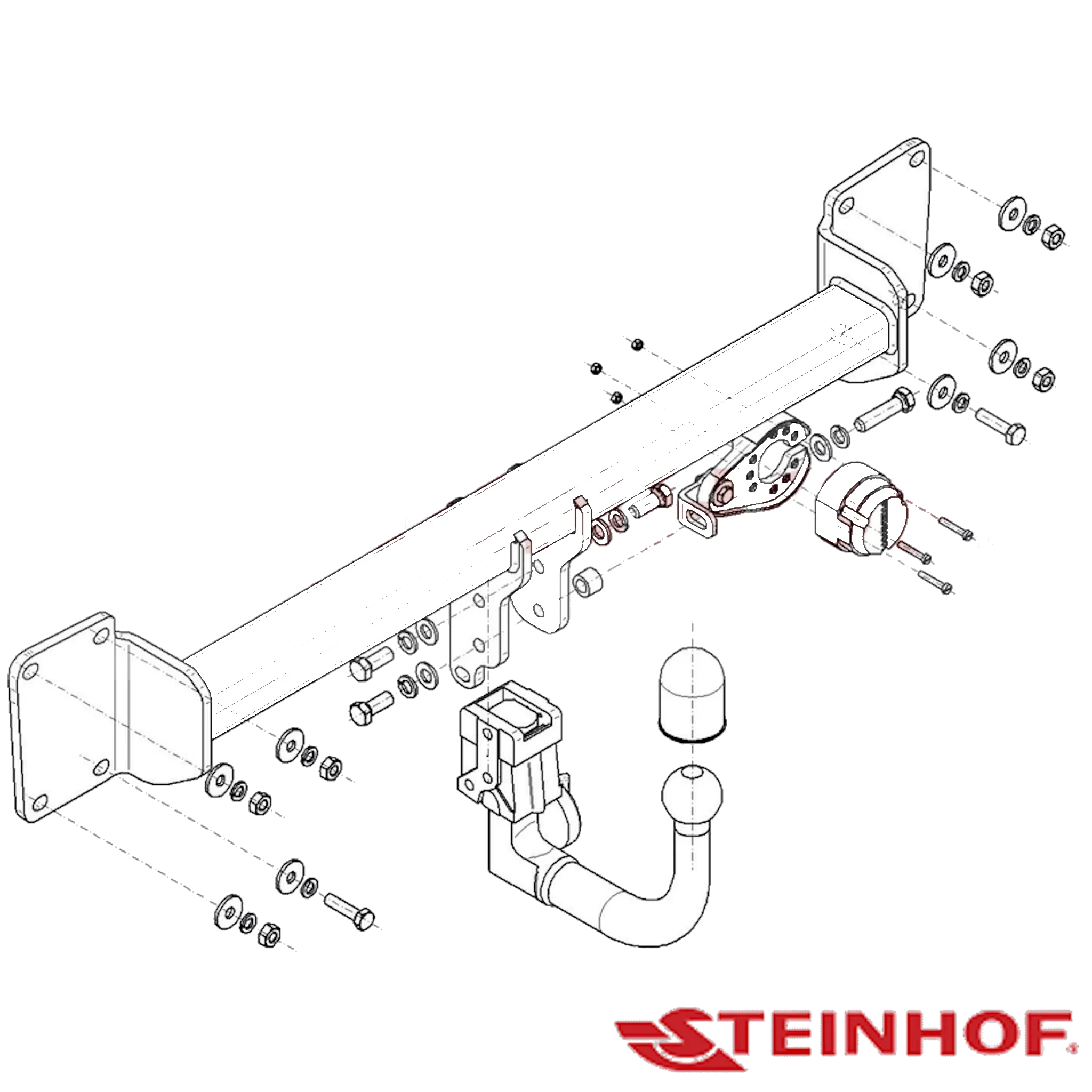 Steinhof European Towbar to suit Volvo V60 Wagon 07/2018 - On (Inc AWD + R-Design )