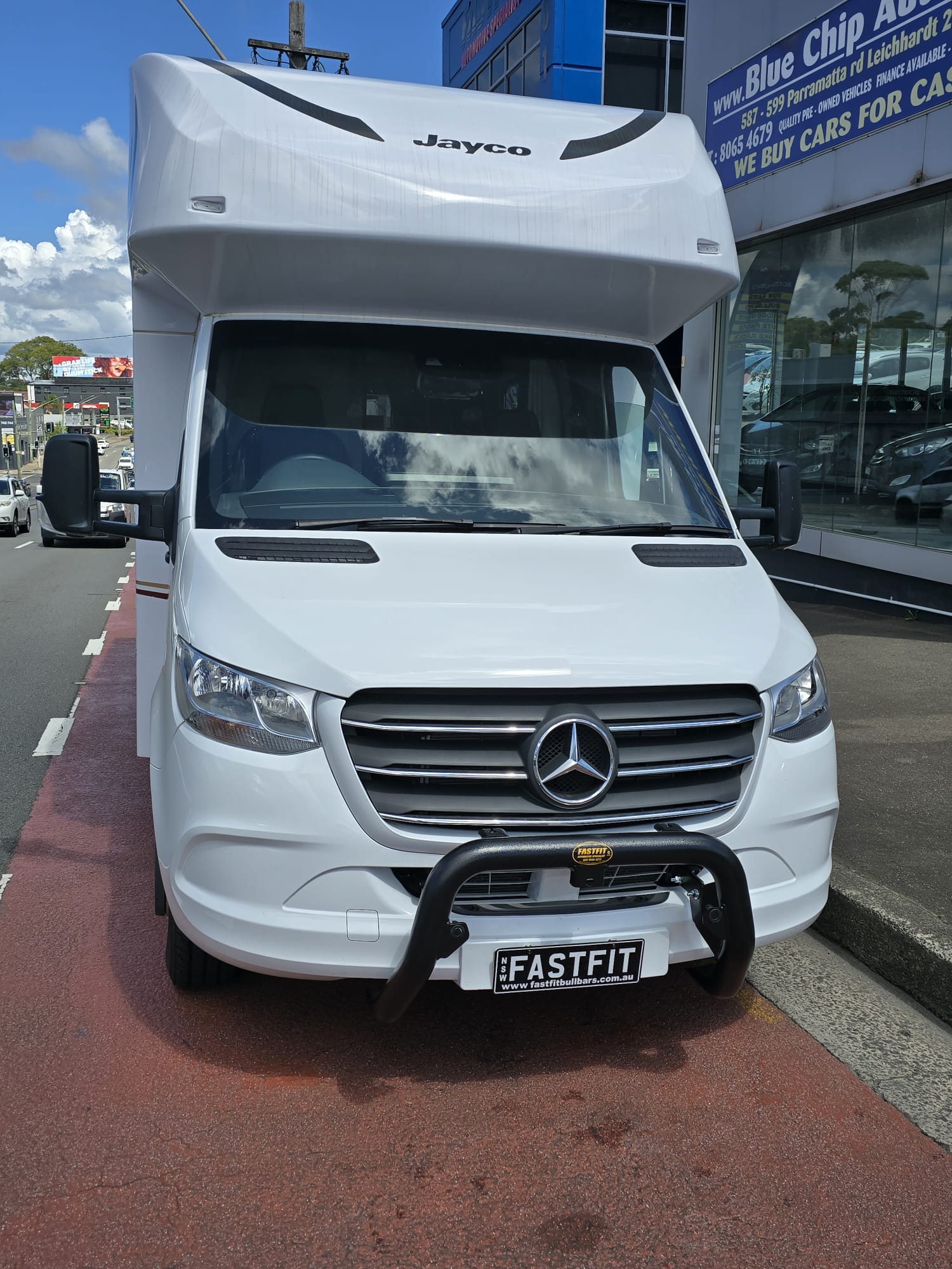 ECB Nudge Bars (BLACK) TO SUIT MERCEDES-BENZ SPRINTER RWD/AWD (11/2018-ON )