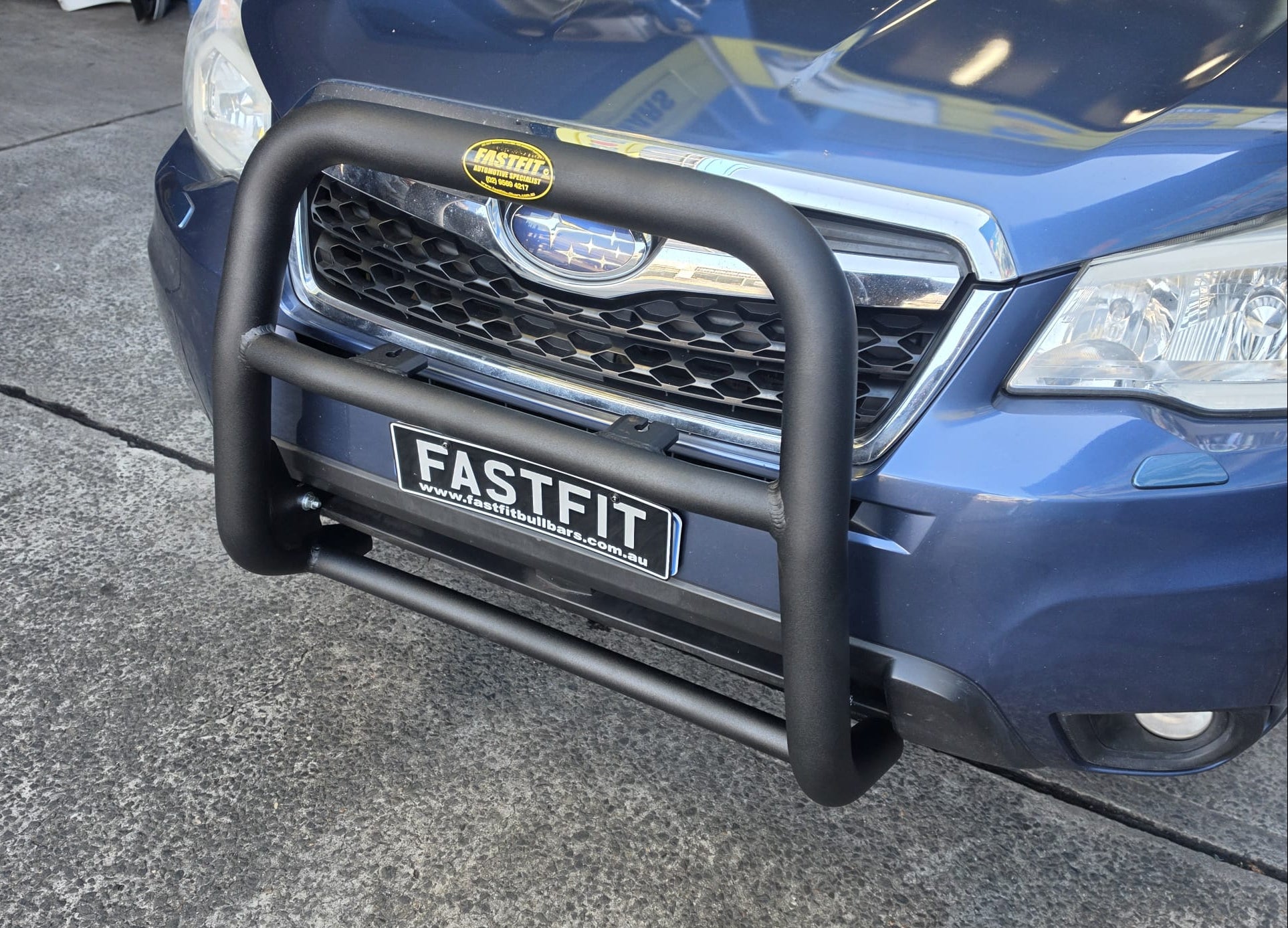 ECB 76MM Polished Alloy Nudge Bars Series 2 to suit SUBARU FORESTER (03/08 to 01/13)