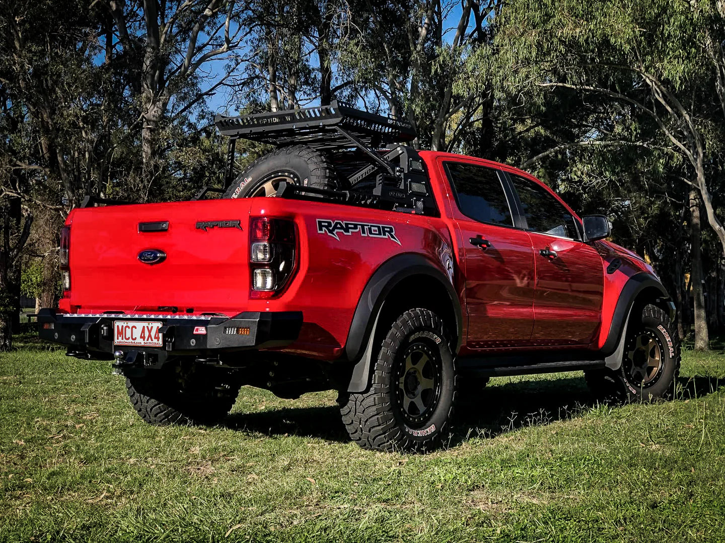 MCC 022-01 ROCKER REAR BAR TO SUIT FORD RAPTOR 2018-2021