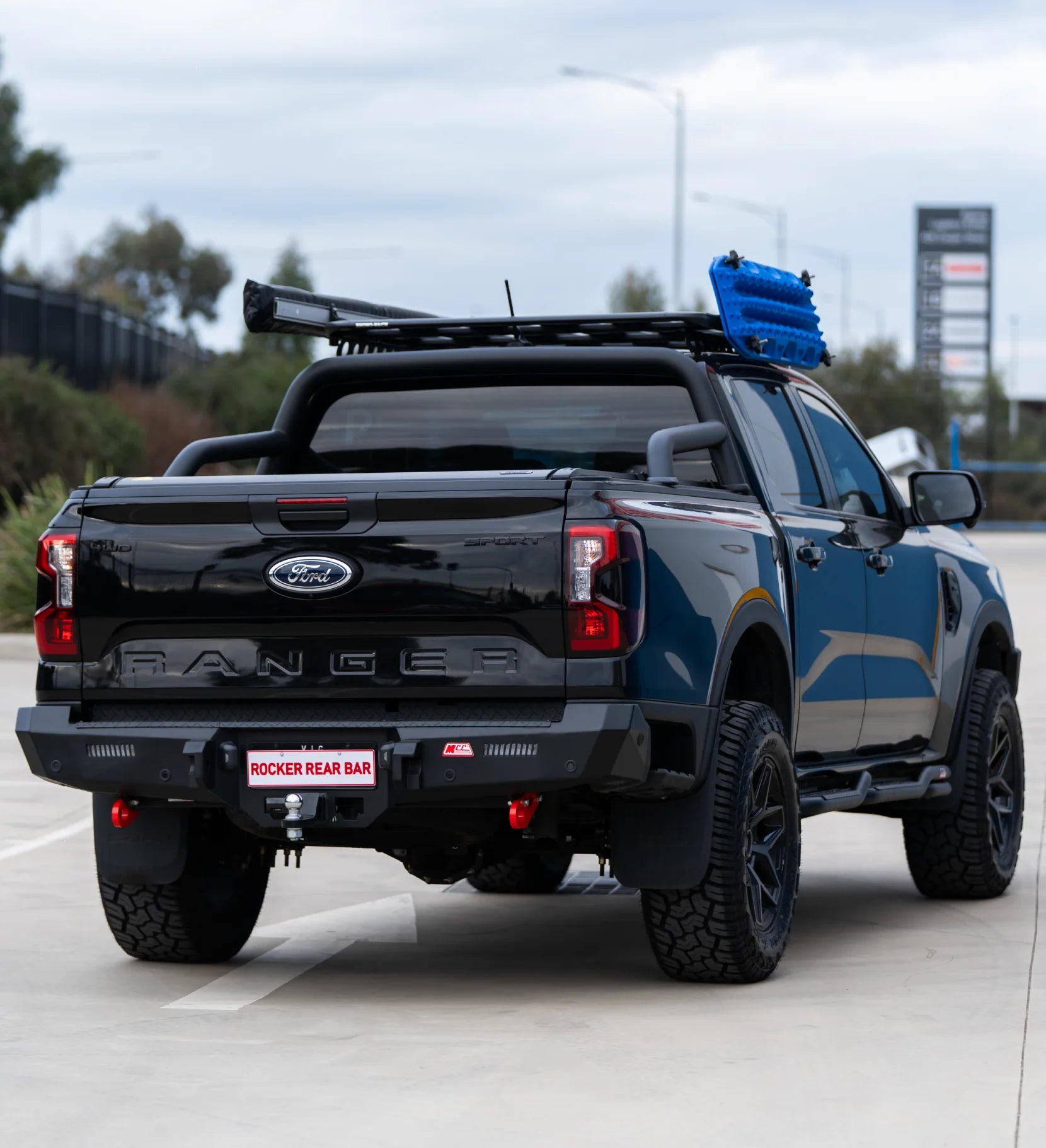 MCC 022-01 ROCKER REAR BAR TO SUIT FORD RANGER 2022-ON