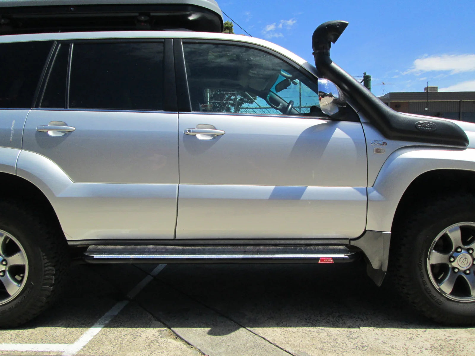 MCC 030-09S SIDE STEPS (Chrome Step Plate) to suit Toyota LandCruiser Prado120 2002-2009