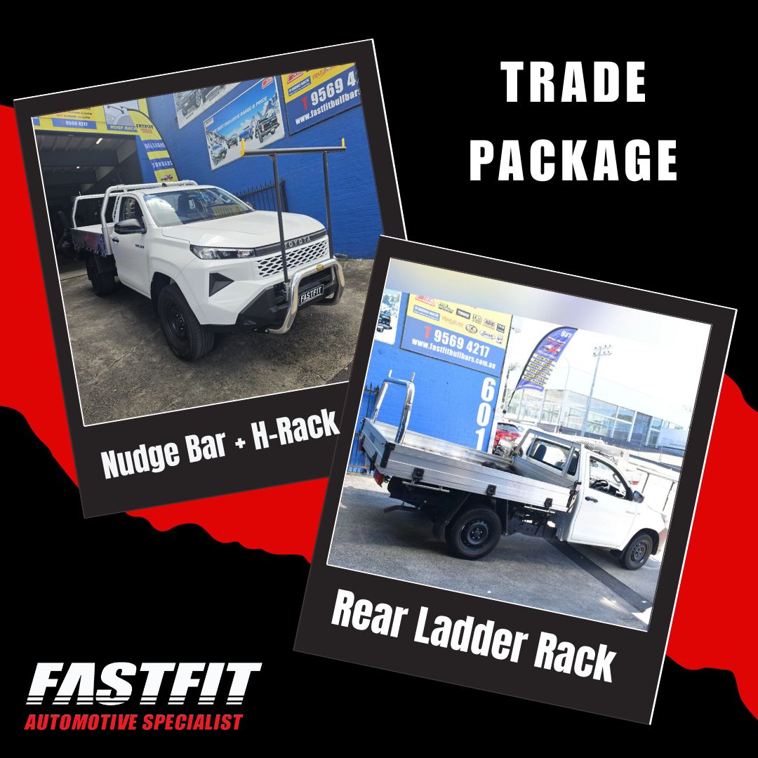 TRADE PACKAGE (POLISHED ALLOY LADDER RACK) FOR TOYOTA HILUX 2020-ON