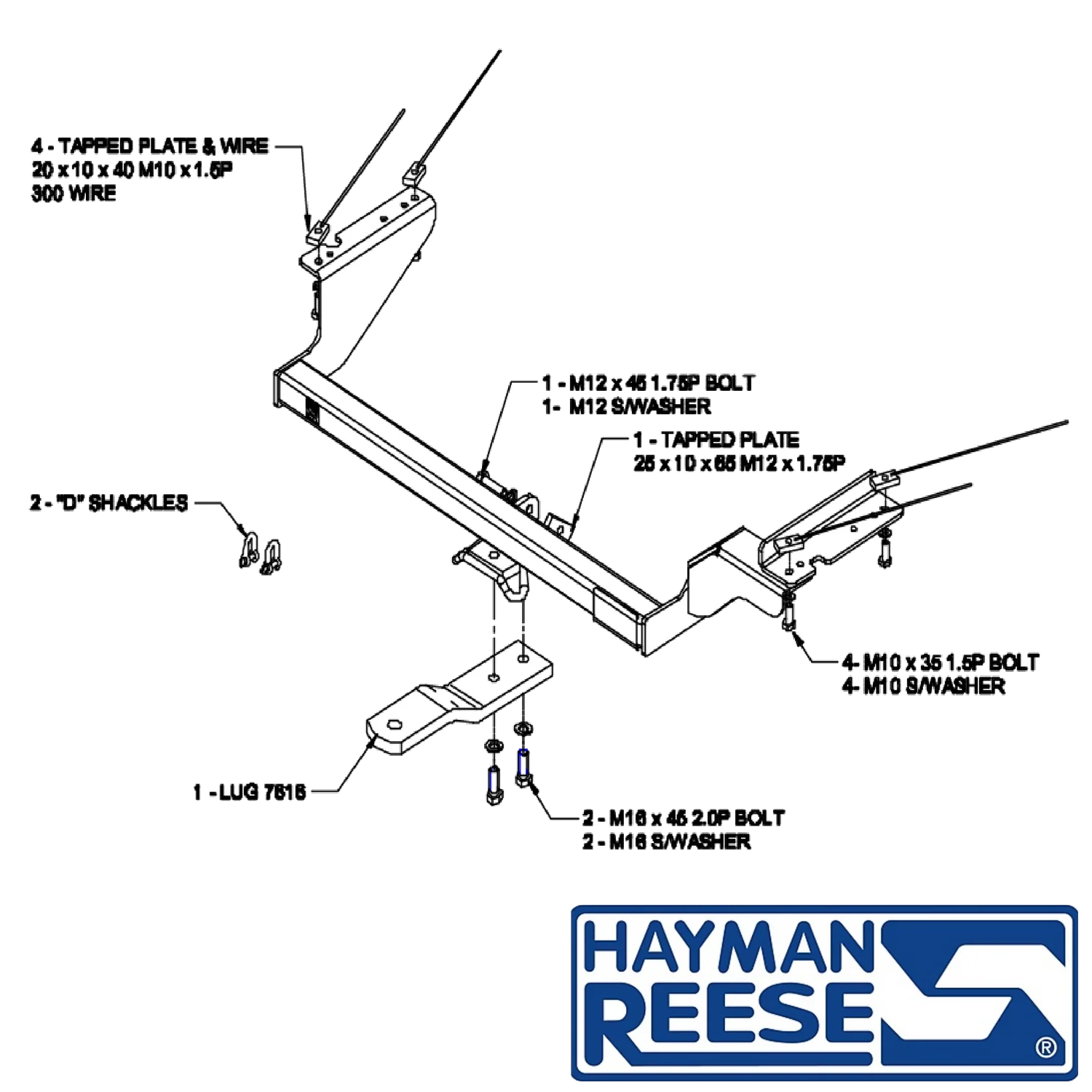 Hayman Reese Towbar to suit Honda CR-V SUV 12/2001 - 02/2007