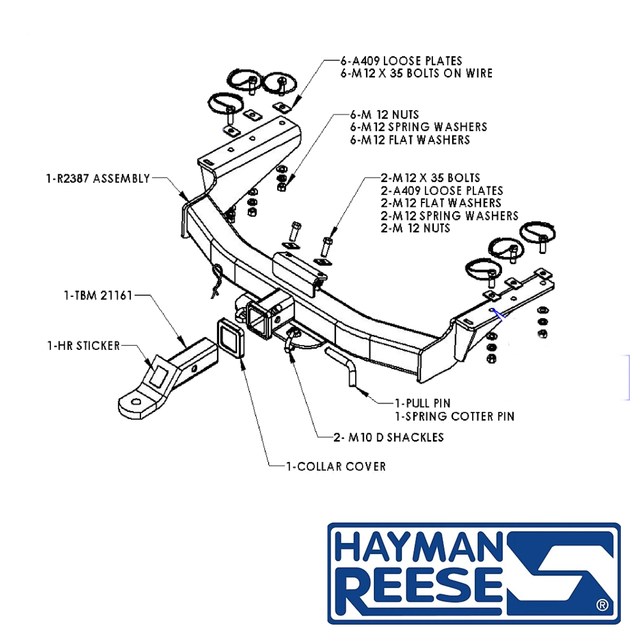HAYMAN REESE TOWBAR TO SUIT Land Rover Discovery 3 & 4 SUV 04/2005 - 01/2015