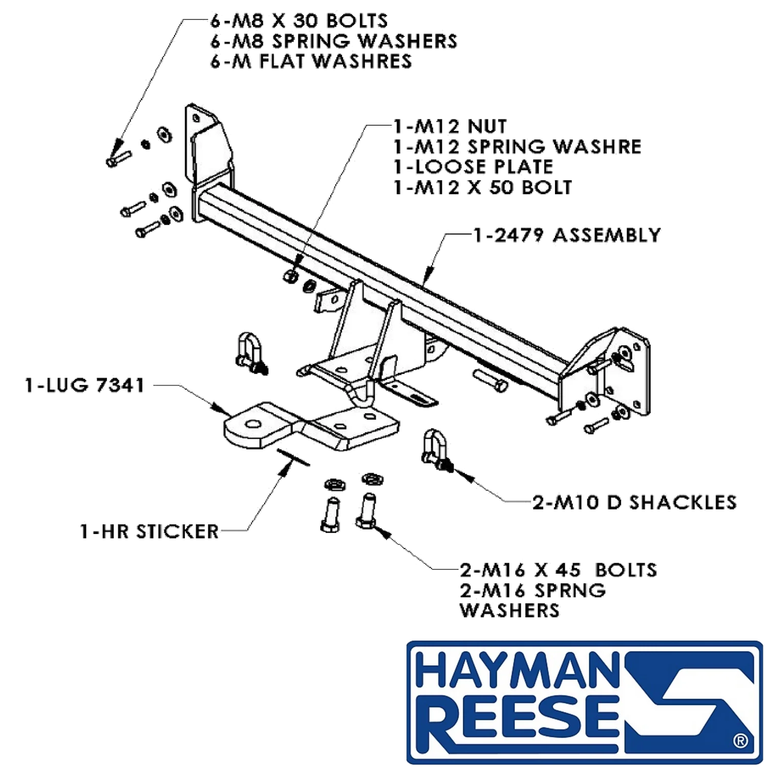 Hayman Reese Towbar to suit Honda Accord 8th Gen Sedan 02/2008 - 05/2013 (Not Euro)