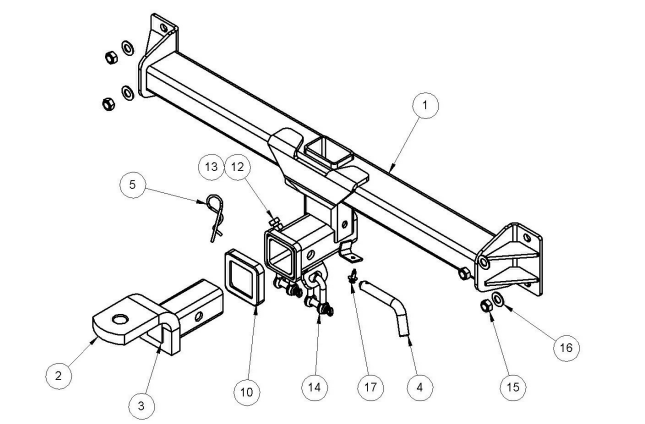 Hayman Reese Heavy Duty Tow bar to suit BMW X3 5D SUV E83 6/2004 -02/2011