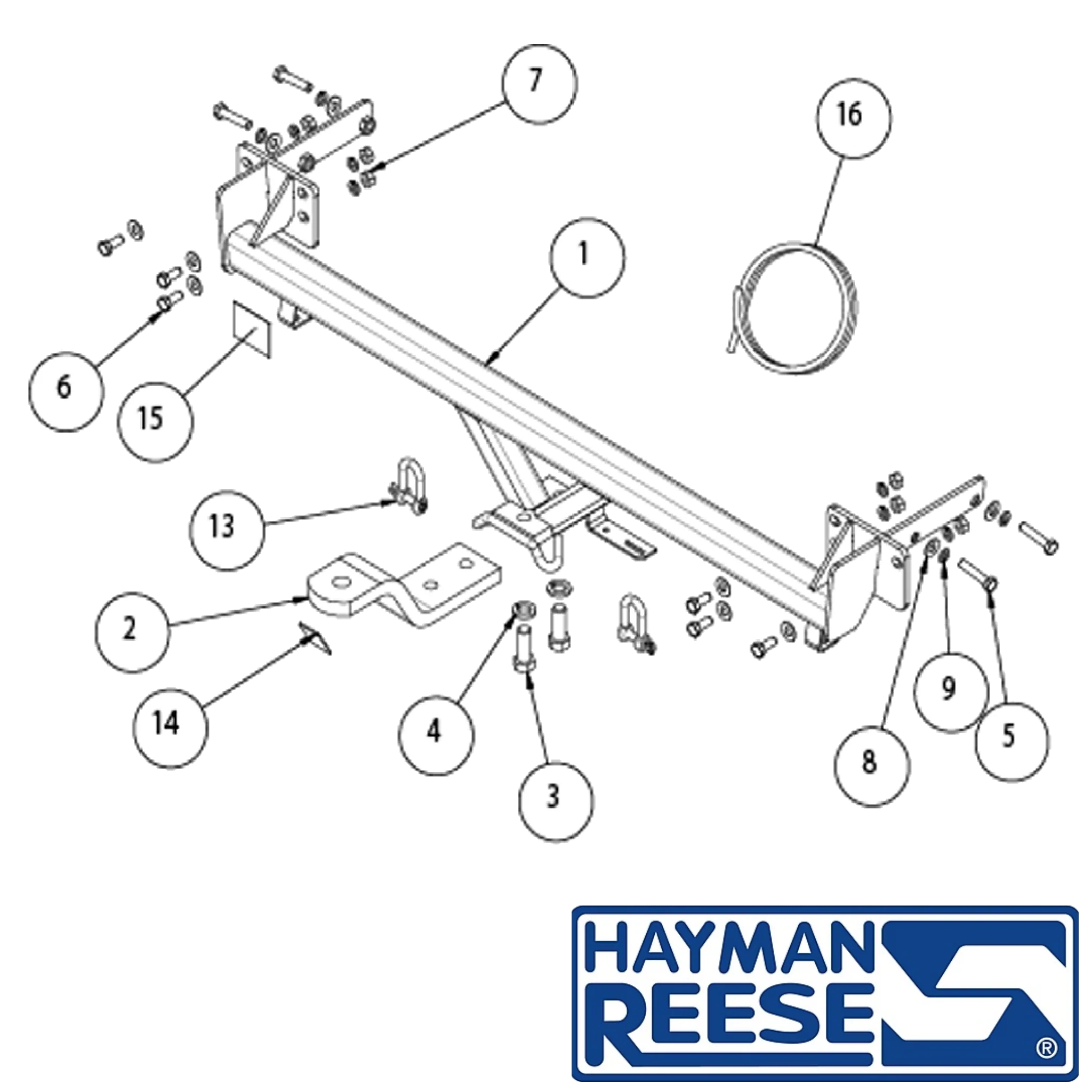 HAYMAN REESE TOWBAR TO SUIT Hyundai i20 Hatch (Fits 3dr and 5dr variants) 07/2010 - 05/2012