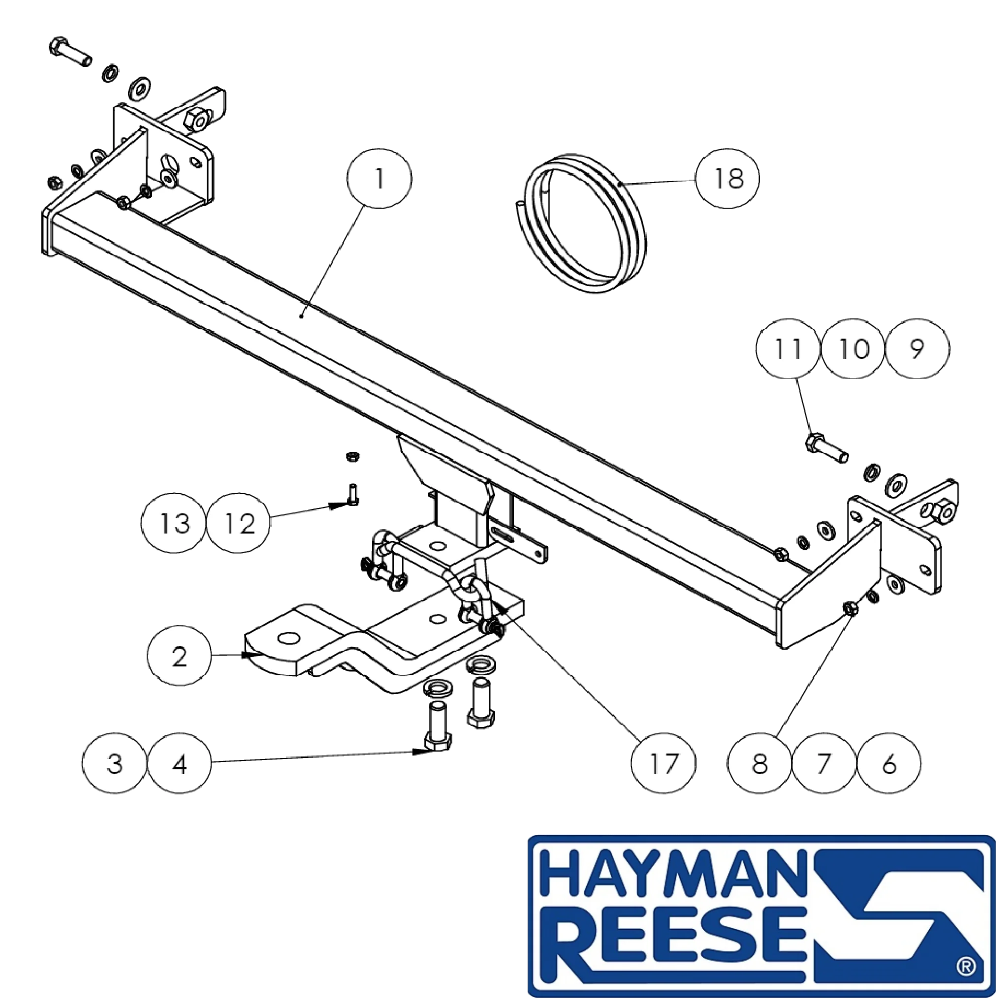 Hayman Reese Towbar to suit Towbar to suit Renault Megane (1-2010 to 12-2023)