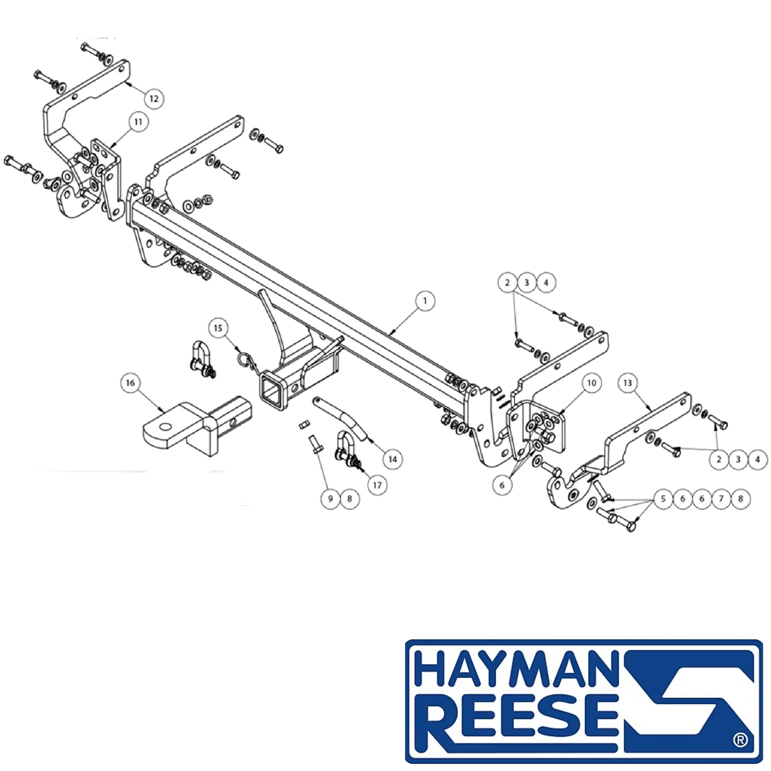 Hayman Reese Towbar for Toyota Camry Sedan (12/2011 to 08/2017)