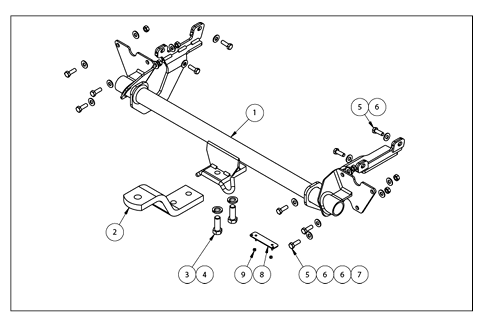 Hayman Reese Towbar to suit Toyota Yaris (10/2011 to 3/2017)