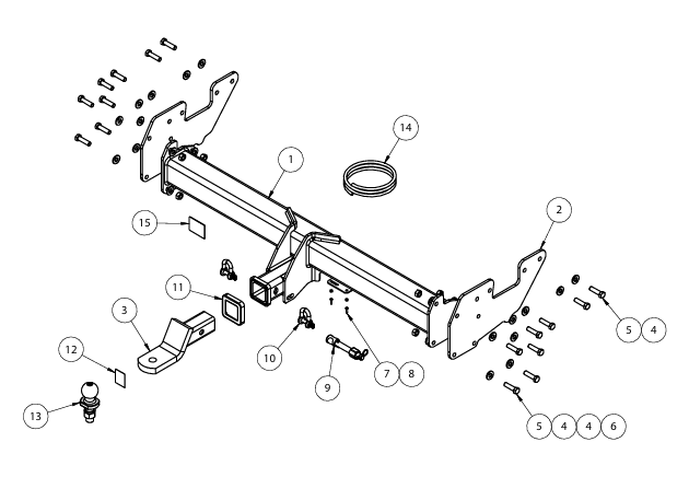 Hayman Reese Towbar to suit Toyota HiLux (GUN-GGN Cab Chassis) (10/2015 to 8/2025)