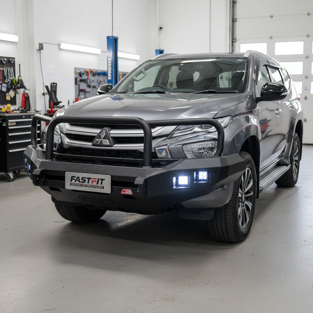 Pajero Sport QF QG 2020-On 078-02SQ Rocker Bull Bar Triple Loops Package