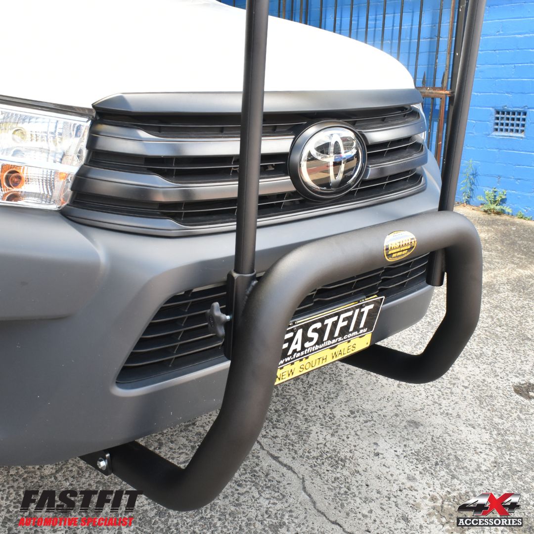 ALL BARS NUDGE BAR (BLACK) & H-RACK TO SUIT TOYOTA HILUX 2016-2020