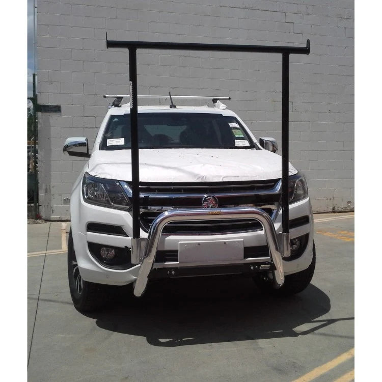 ALL BARS NUDGE BAR (POLISHED ALLOY) & H-RACK TO SUIT HOLDEN COLORADO RG WITH SENSORS