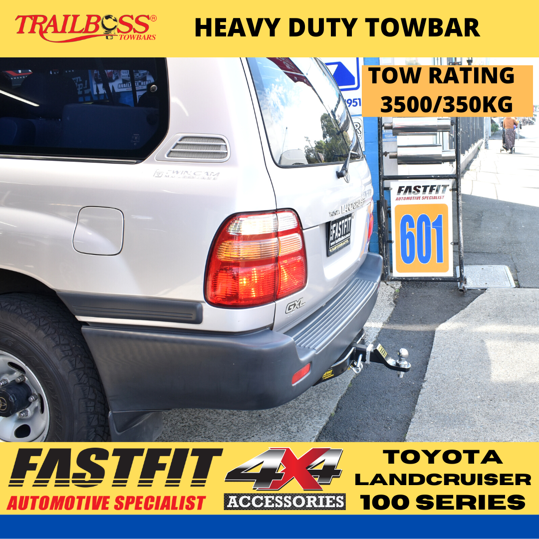 TRAILBOSS  Heavy Duty TowBar to suit TOYOTA LANDCRUISER  100 SERIES 6CYL (WITH RFS) (105 SERIES) 03/1998-10/2007