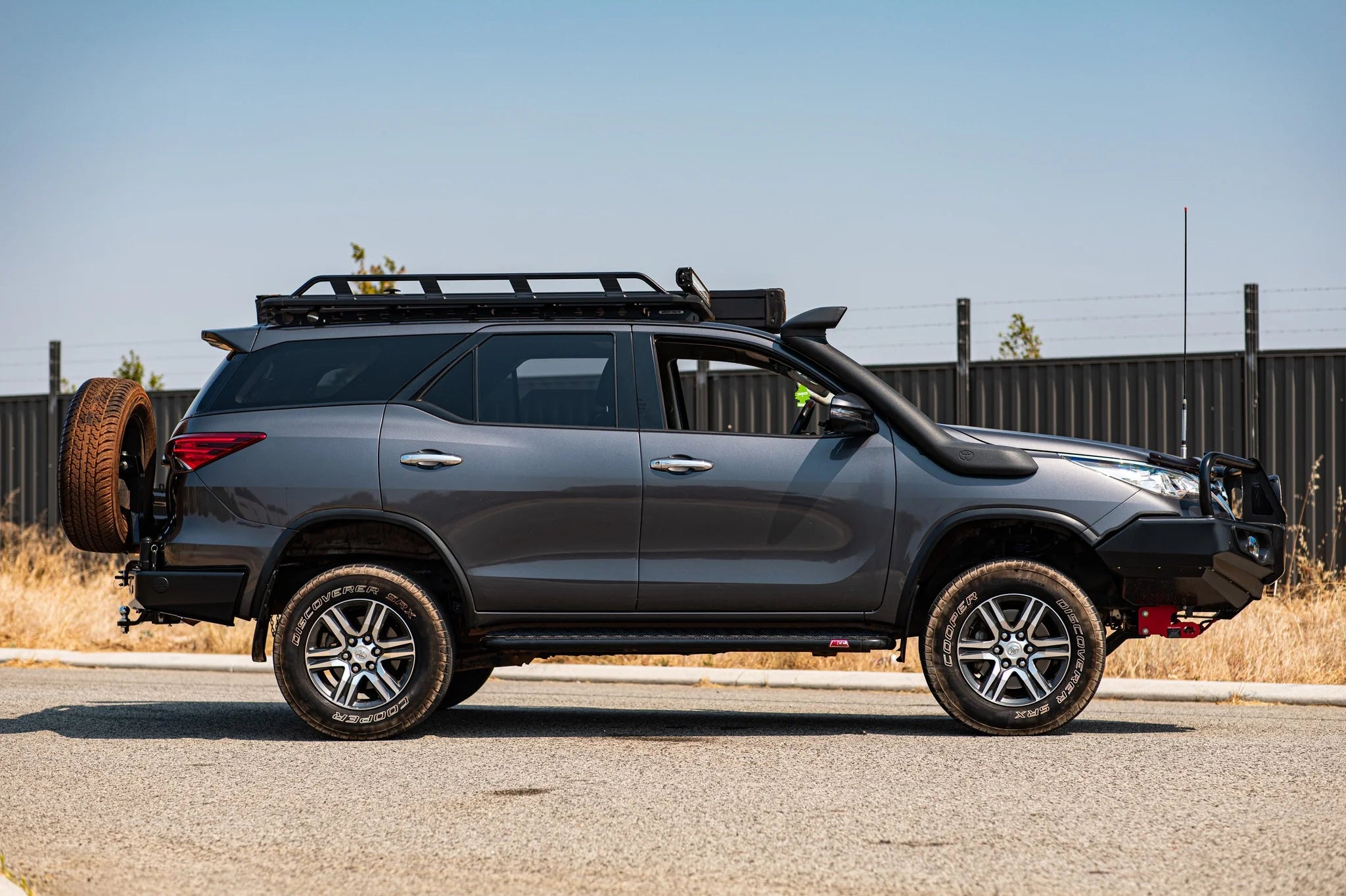 MCC 309BSBK All Black Side Step Package to suit Toyota Fortuner 2015-Current
