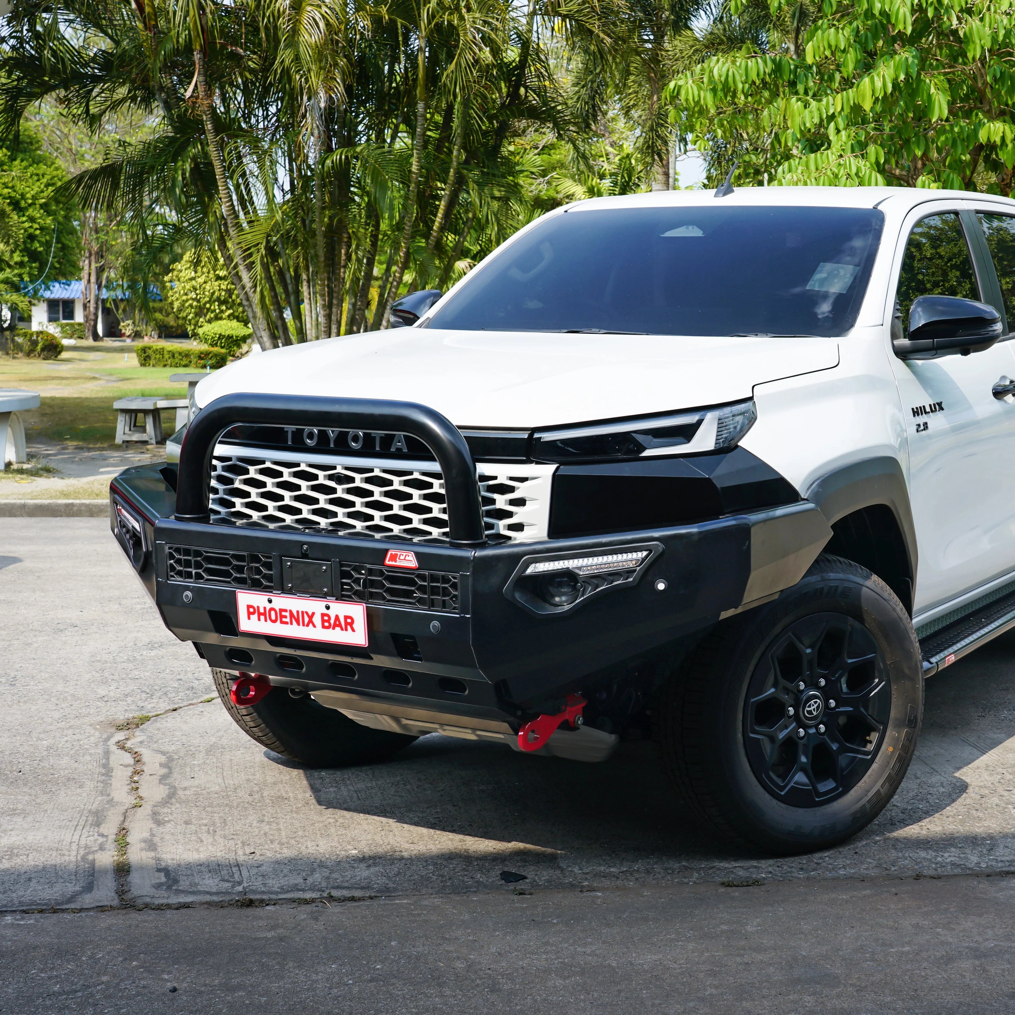Toyota Hilux 2026-On (9th Gen) 808-01 Phoenix Bull Bar Single Black Loops Package