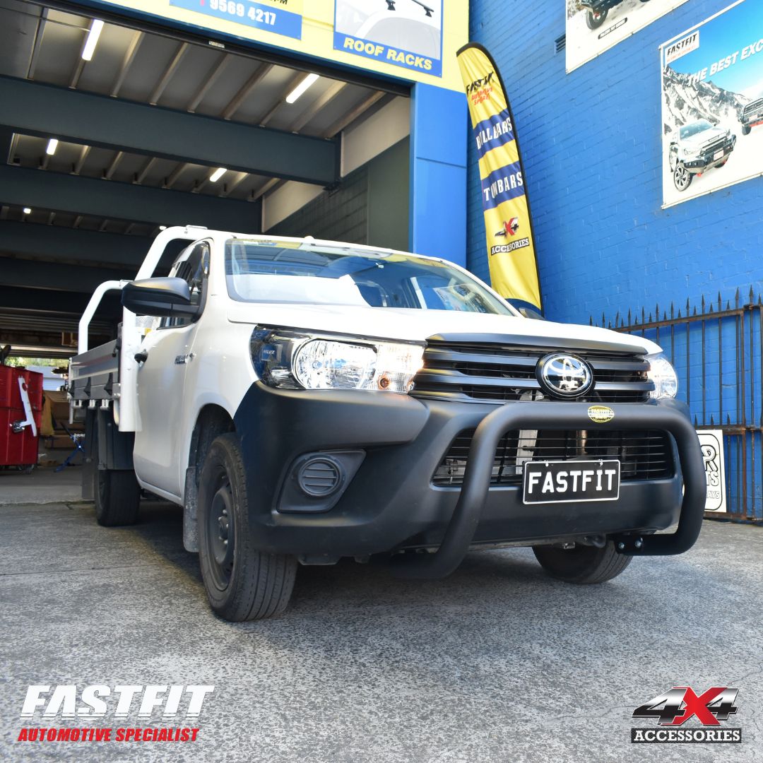 ALL BARS 76MM Nudge Bars (BLACK) TO SUIT TOYOTA HILUX 2024 (Cab Chassis)