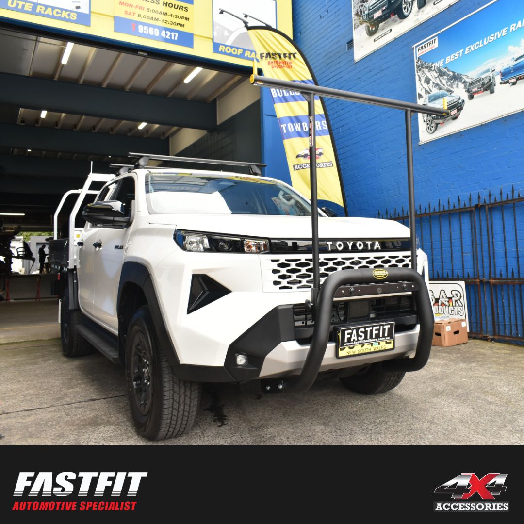 ALL BARS Nudge Bar (Black) & H-Rack to suit Toyota Hilux 2026