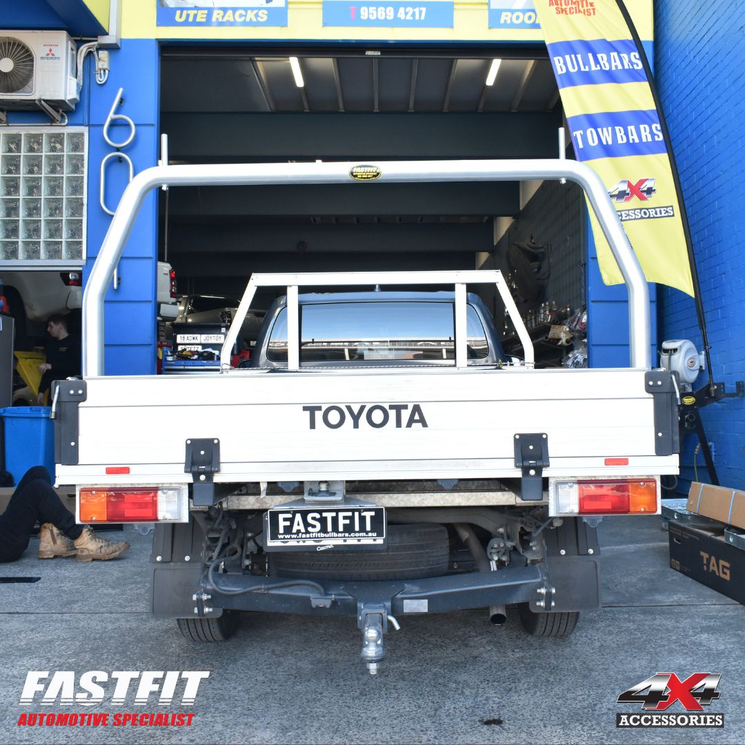 ALL BARS REAR LADDER RACK ONLY (MILL FINISH) TO SUIT TOYOTA HILUX 2023