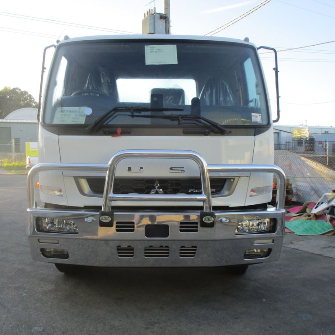 ULTIMATE Bull Bars 3 inch Alloy Bull Bars (Polished) to suit Mitsubishi Fuso FM Euro 6 2021-On
