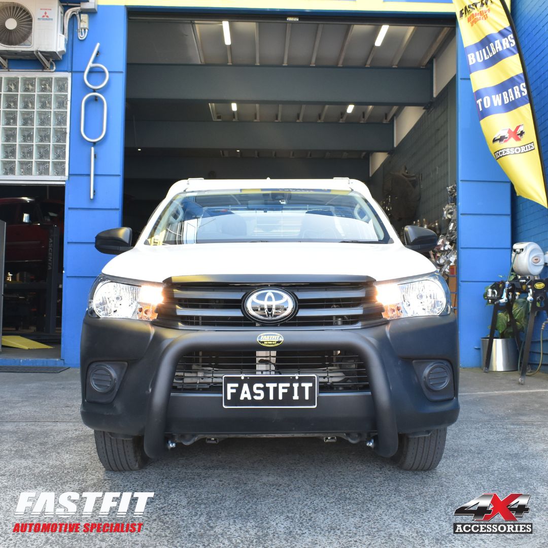 ALL BARS 76MM Nudge Bars (BLACK) TO SUIT TOYOTA HILUX 2024 (Cab Chassis)