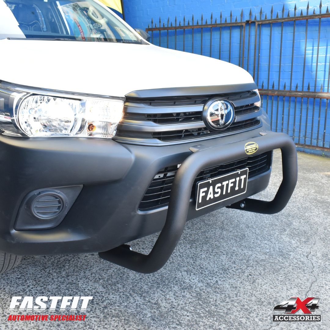 ALL BARS 76MM Nudge Bars (BLACK) TO SUIT TOYOTA HILUX 2024 (Cab Chassis)