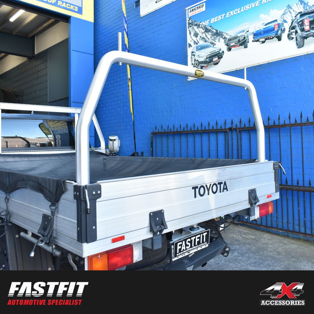 ALL BARS REAR LADDER RACK ONLY (MILL FINISH) TO SUIT TOYOTA HILUX 2023