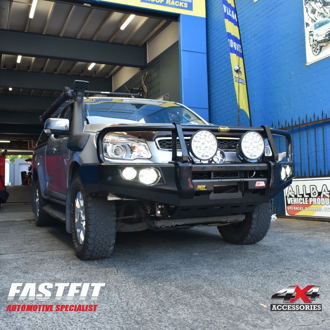 MCC 707-02 Falcon Bull Bars Black A-Frame Package (LED Foglight) to suit HOLDEN Colorado RG Colorado 7 2012-2016