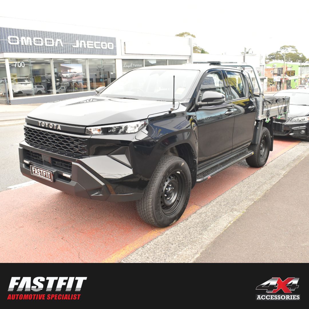 MCC 309BSBK All Black Side Step Package to suit Toyota Hilux 2016-Current
