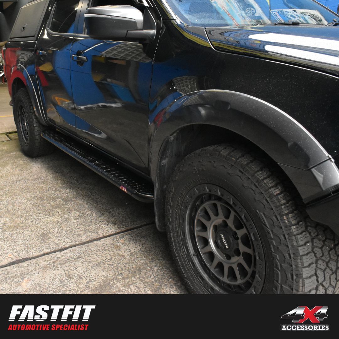 MCC 309BSBK All Black Side Step Package to suit Isuzu Dmax 2020-Present